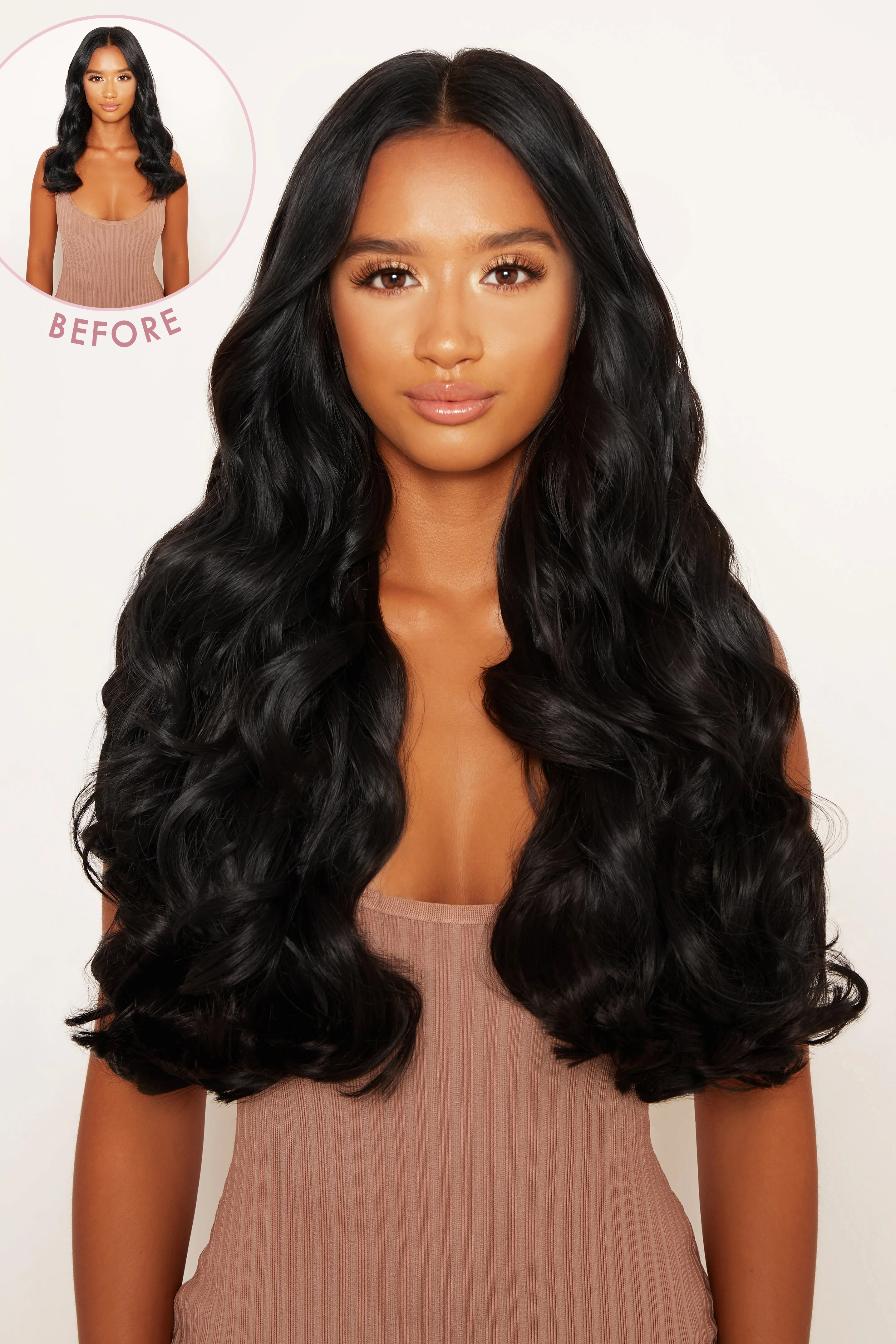 Super Thick 22" 5 Piece Curly Clip In Hair Extensions - Image 10