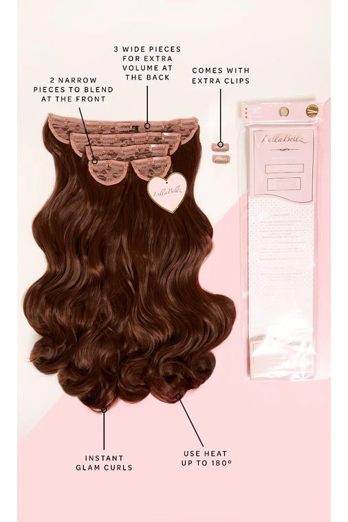 Super Thick 22" 5 Piece Curly Clip In Hair Extensions - Image 16