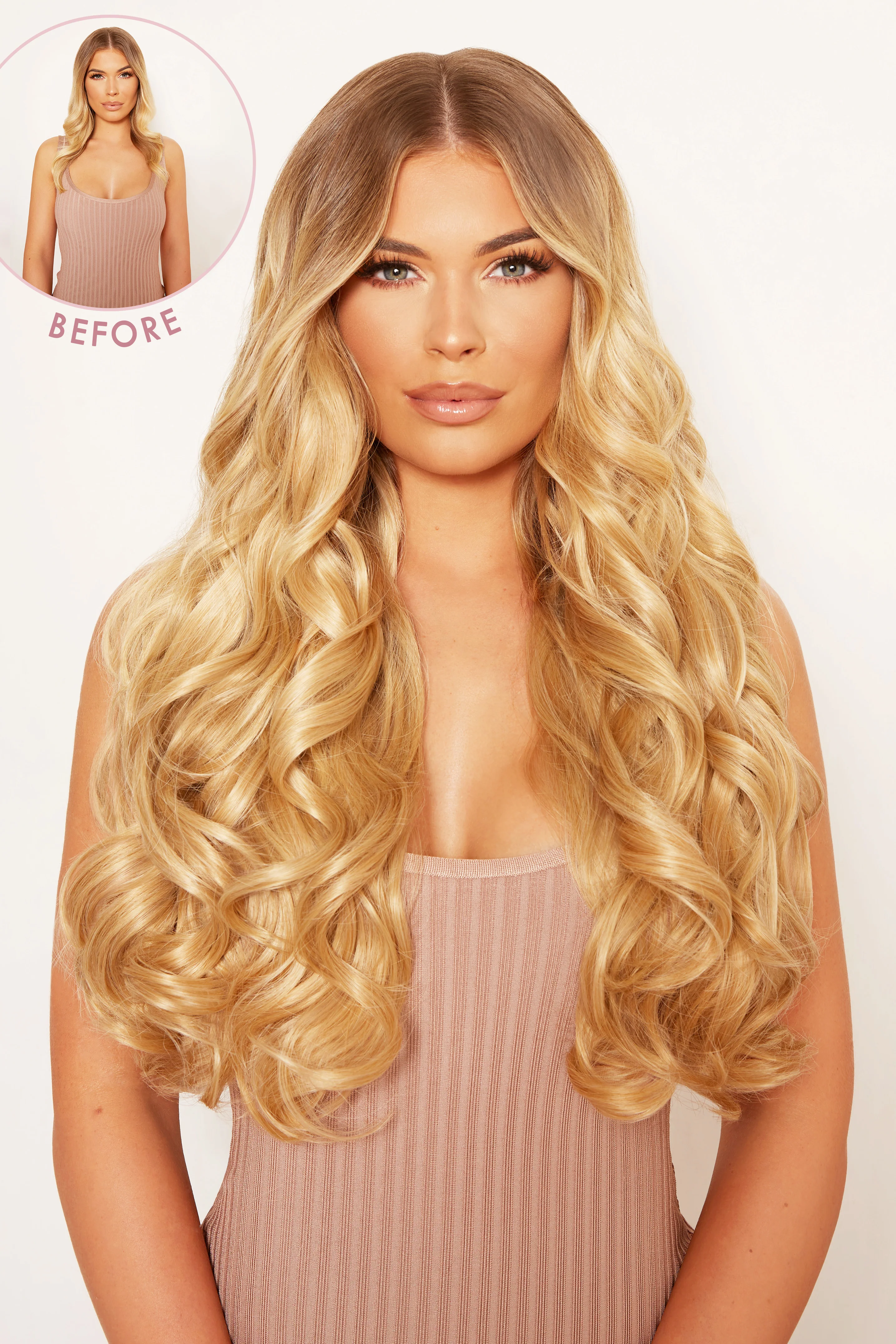 Super Thick 22" 5 Piece Curly Clip In Hair Extensions - Image 8