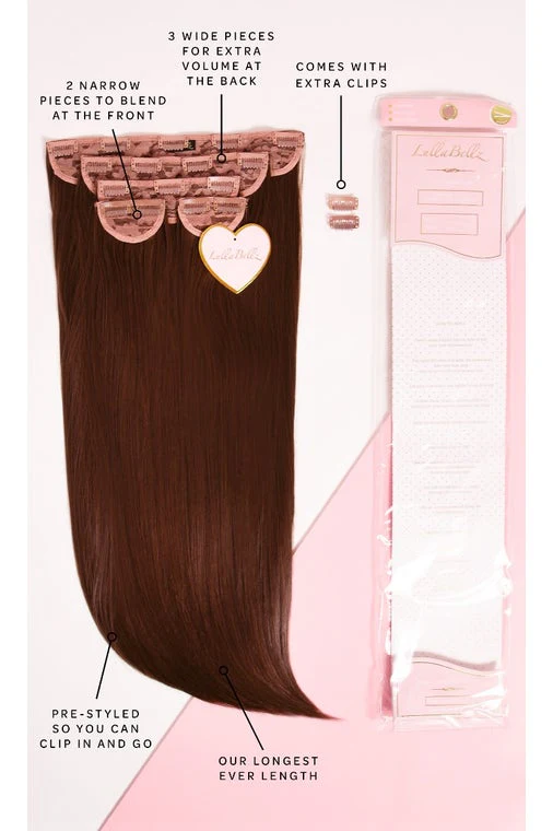 Super Thick 26" 5 Piece Statement Straight Clip In Hair Extensions - Image 10