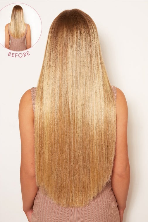 Super Thick 26" 5 Piece Statement Straight Clip In Hair Extensions - Image 5