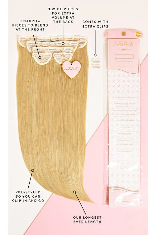 Super Thick 26" 5 Piece Statement Straight Clip In Hair Extensions - Image 8