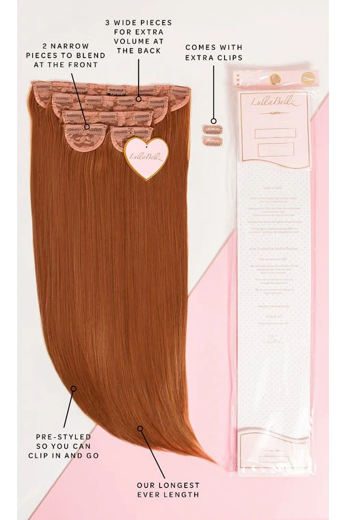 Super Thick 26" 5 Piece Statement Straight Clip In Hair Extensions - Image 9