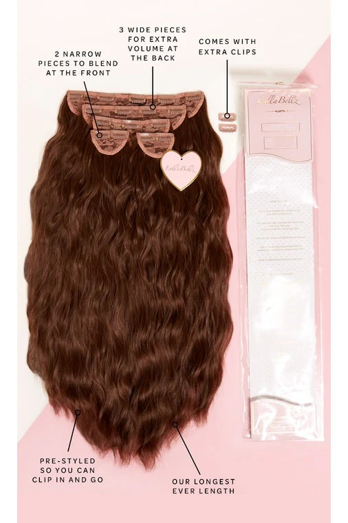 Super Thick 26" 5 Piece Waist Length Wave Clip In Hair Extensions - Image 11