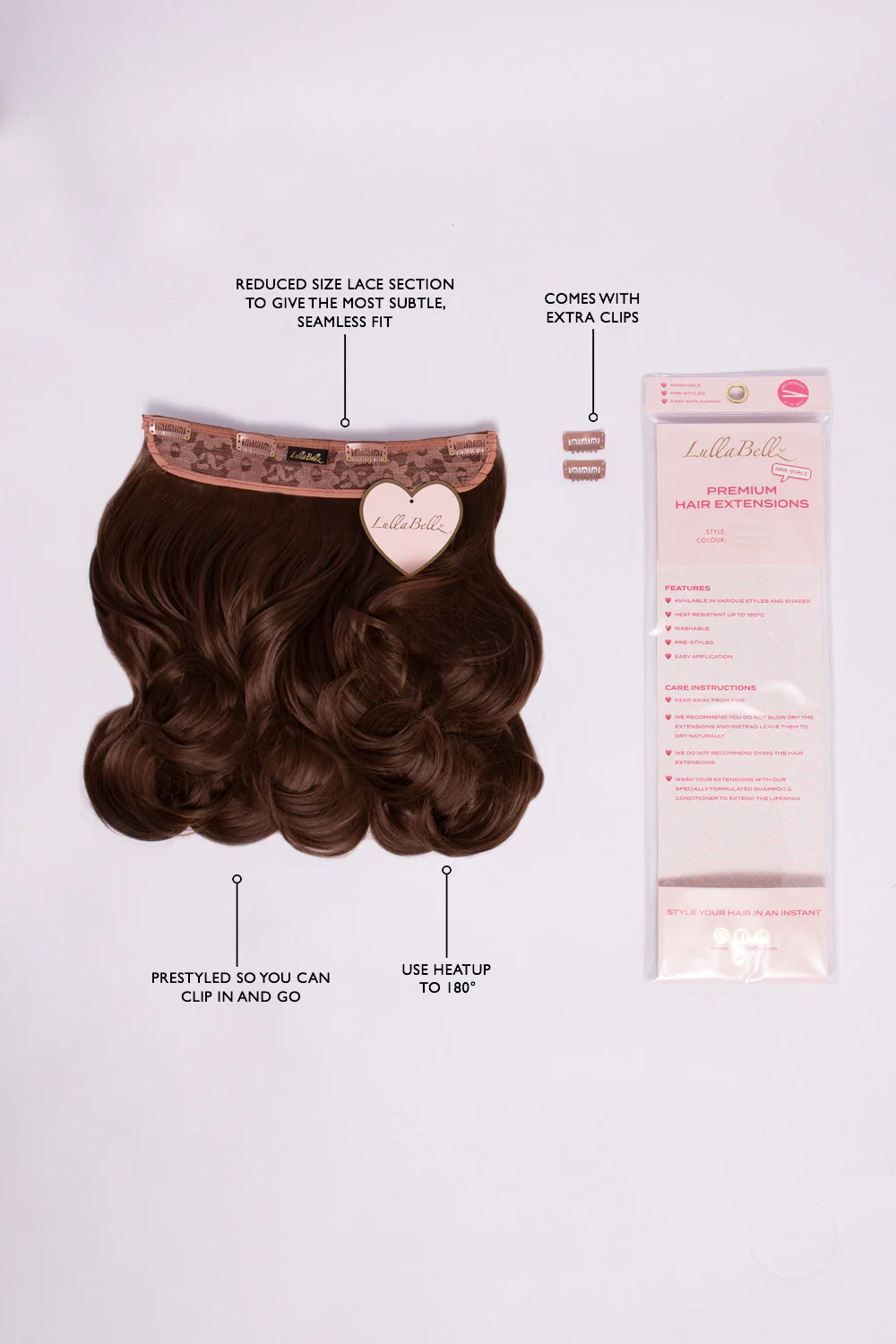 Thick 14" 1 Piece Blow Dry Wavy Clip-in Hair Extensions - Image 6