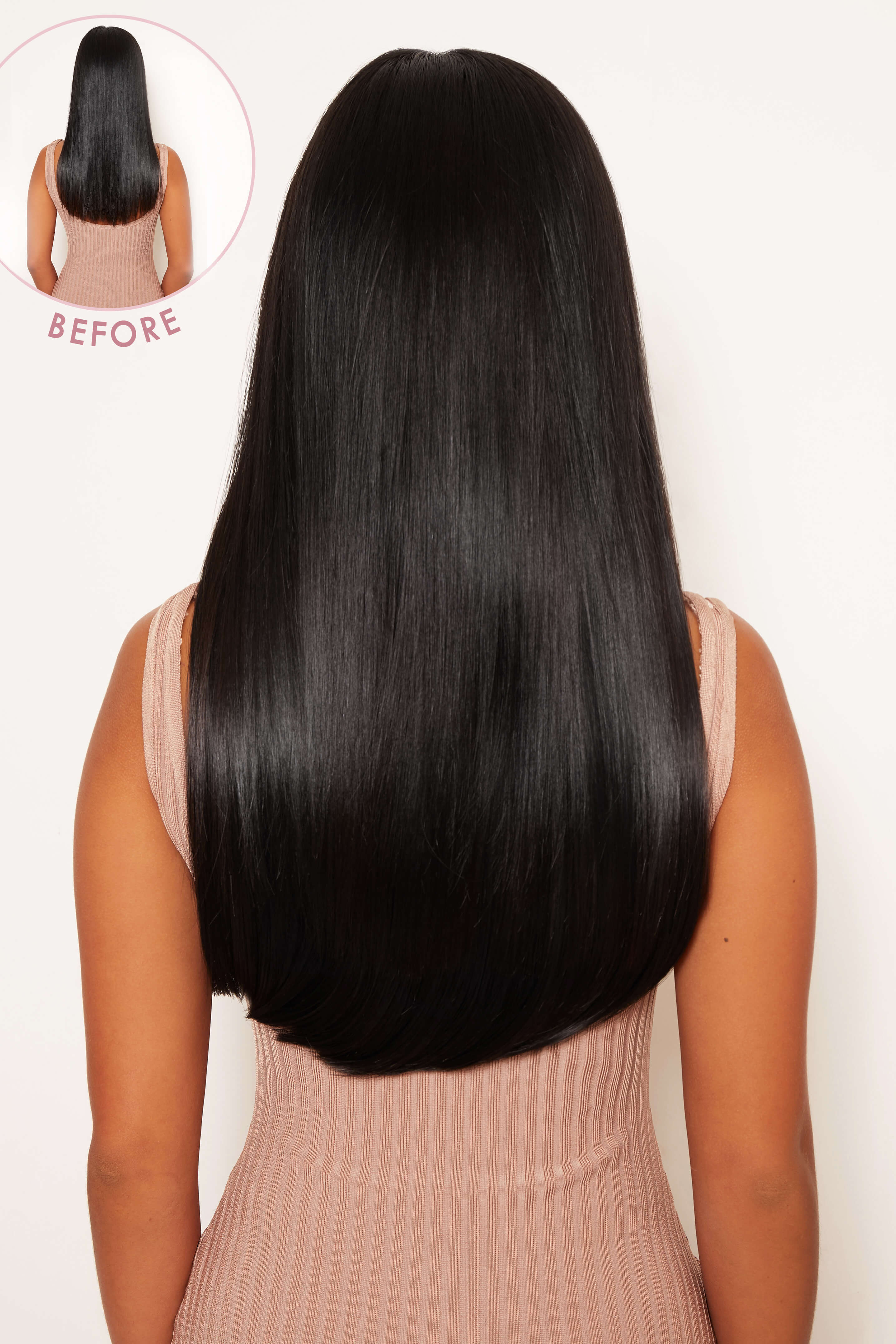 Thick 18" 1 Piece Straight Clip In Hair Extensions - Image 5