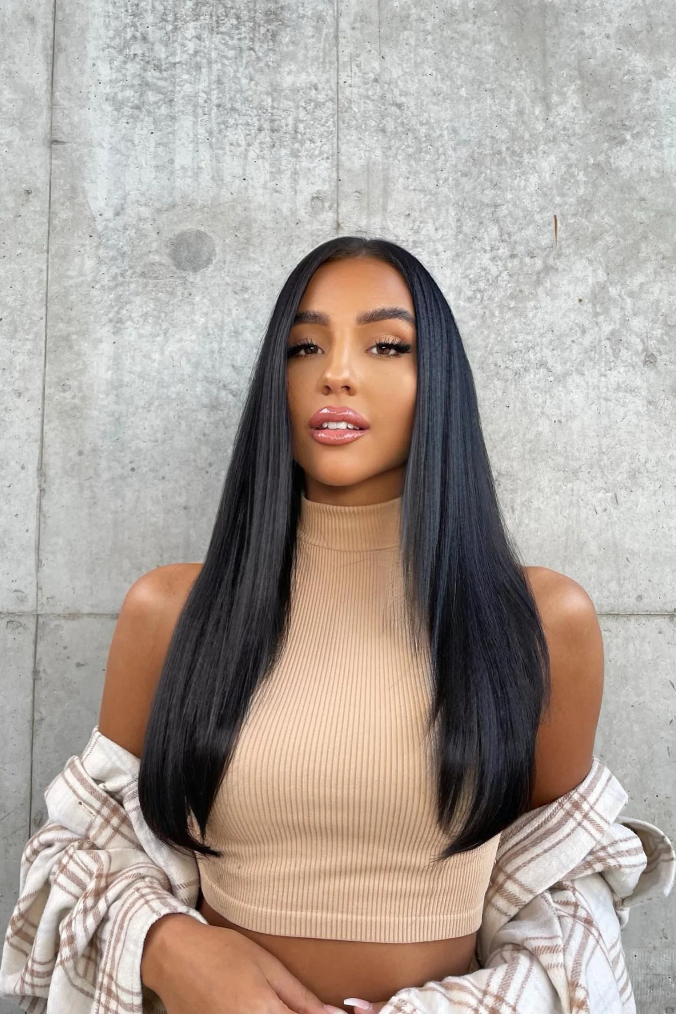 Thick 18" 1 Piece Straight Clip In Hair Extensions - Image 3