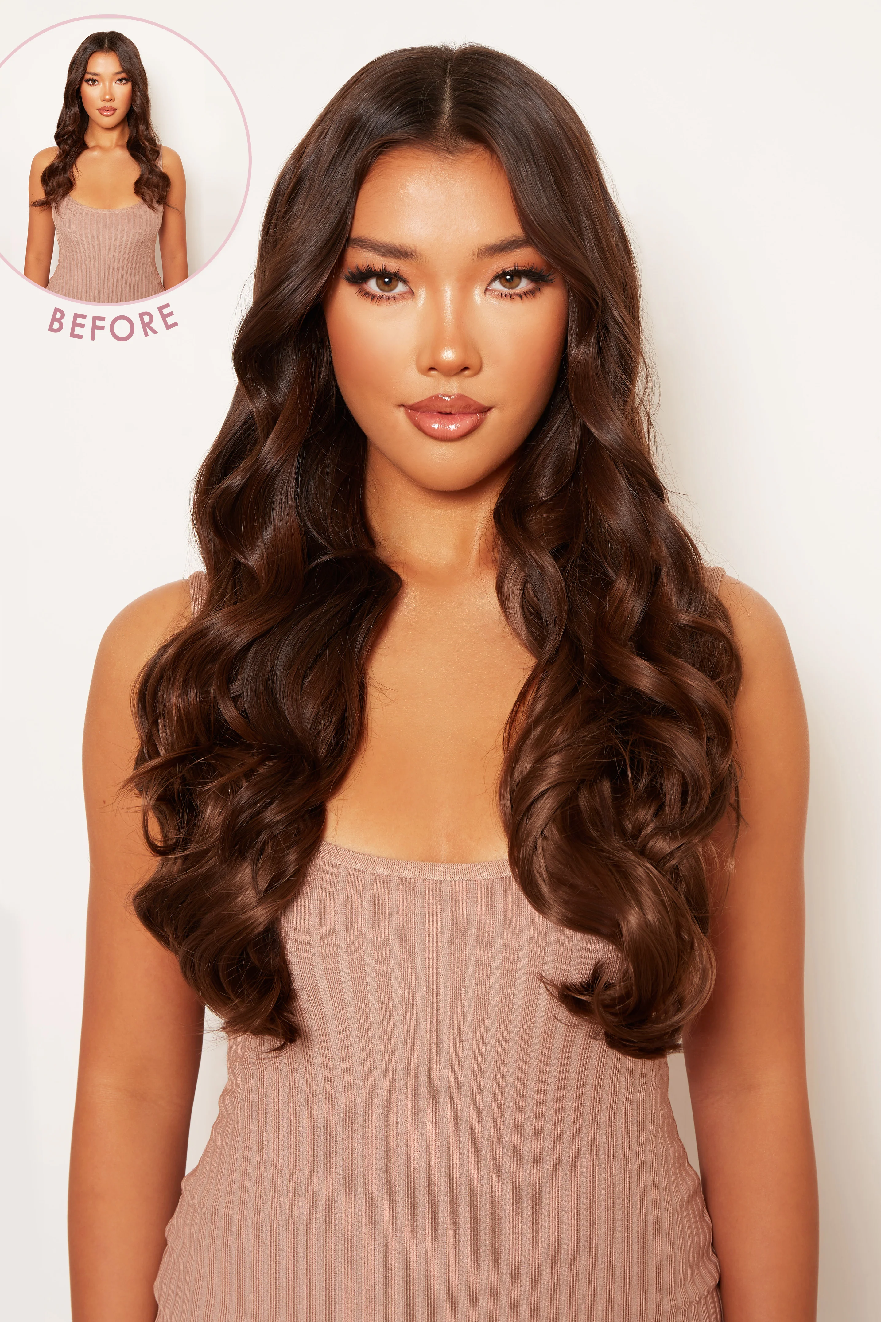 Thick 20" 1 Piece Curly Clip In Hair Extensions - Image 5