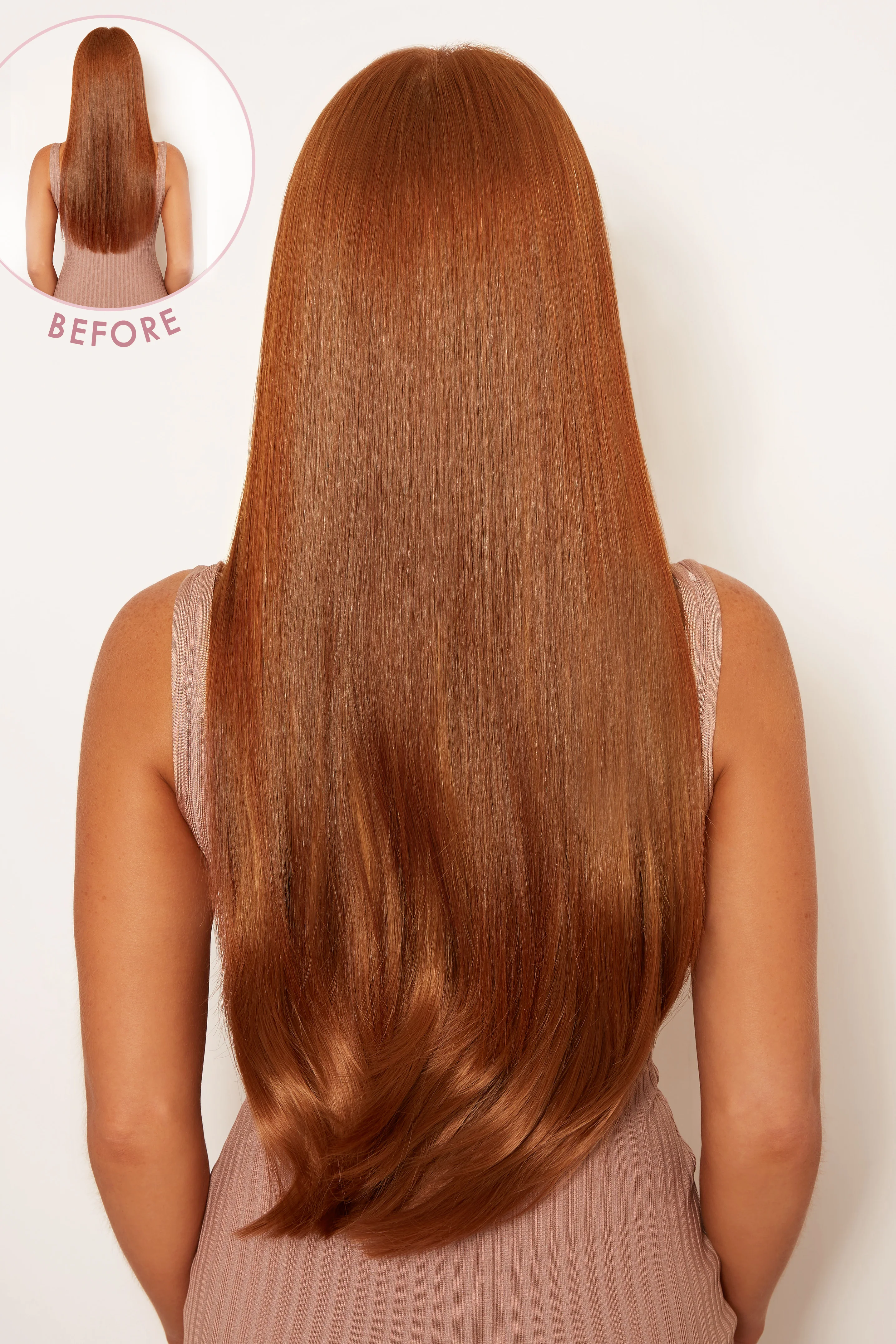 Thick 24" 1 Piece Straight Clip In Hair Extensions - Image 4