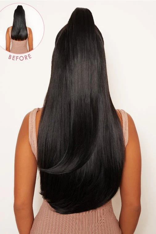 Ultimate Half Up Half Down 22'' Straight Extension and Pony Set [Clearance Lines] - Image 10