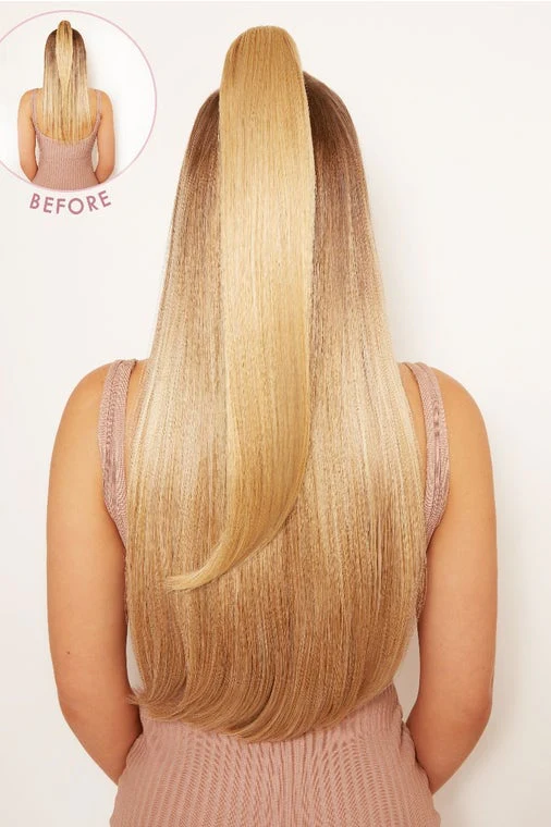 Ultimate Half Up Half Down 22'' Straight Extension and Pony Set [Clearance Lines] - Image 7