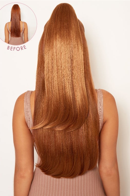 Ultimate Half Up Half Down 22'' Straight Extension and Pony Set [Clearance Lines] - Image 8